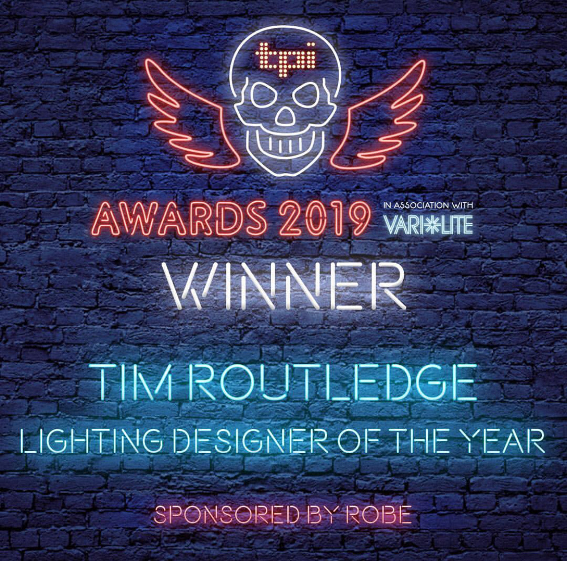 2019 Lighting Designer of the Year